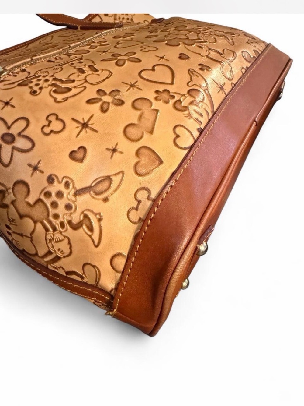 Dooney & Bourke Disney "Lovebirds" Embossed Leather Shopper Tote - Picture 6 of 12
